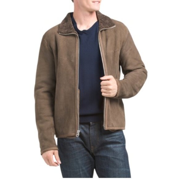 RAG & BONE Mink Shearling Grant Jacket - Picture 1 of 2